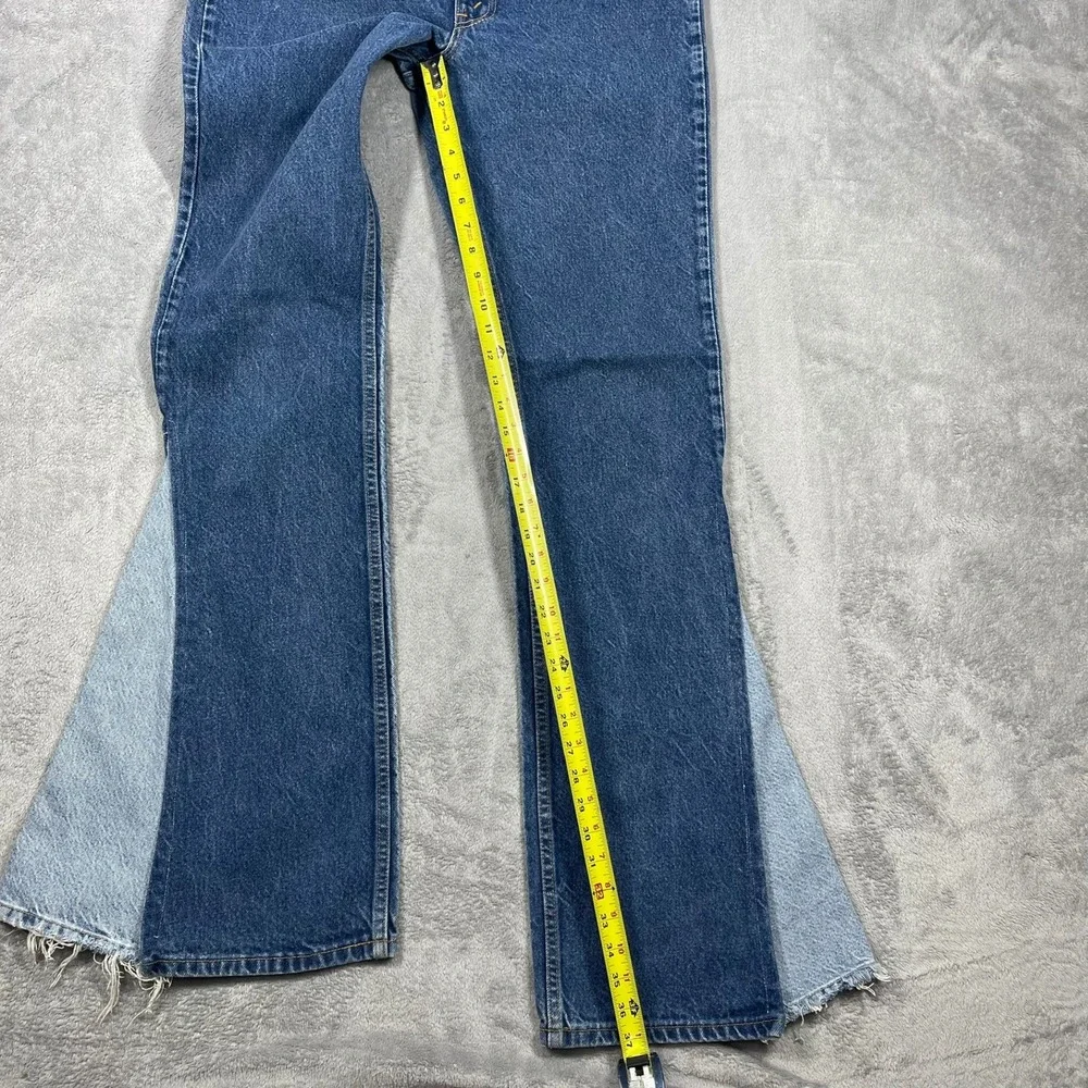 Vtg 90's Levis 517 Jeans 36x38(34x37) USA Orange Tab Bell Bottom Flare Upcycled
